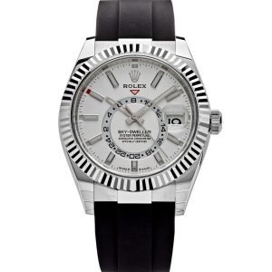 Rolex Sky-Driving Automatic Mechanical Movement Dual Time Zone 42mm White Dial 336239-0003
