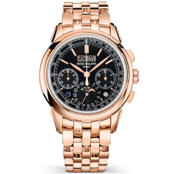 Patek Philippe Grand Complications 18ct Rose Gold 41mm Black Dial Chronograph Watch