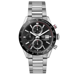 TAG Heuer Carrera 41mm Black Dial Automatic Chronograph Gents Watch CBM2110 BA0651