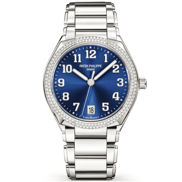 Patek Philippe Twenty 4 36mm Blue Sunburst Dial & Diamond Bezel Ladies Watch