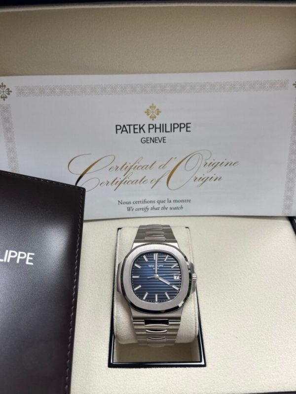 Patek Philippe Nautilus Blue Dial White Gold 58111G 001 - Image 2