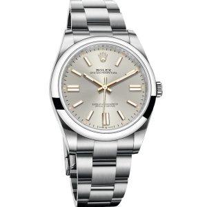 Rolex Oyster Perpetual Automatic Mechanical Movement 41mm Silver Dial Scratch-resistant Sapphire Mirror 124300-0001