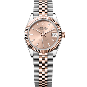 Rolex Datejust 36mm Pink Dial Everose Gold Jubilee Strap Watch Scratch Resistant Sapphire Mirror 116231