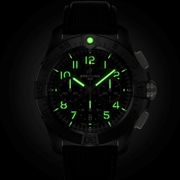 Breitling Avenger B01 Chronograph 44mm Night Mission Black Dial Ceramic Automatic Gents Watch SB0147101B1X1 - Image 5