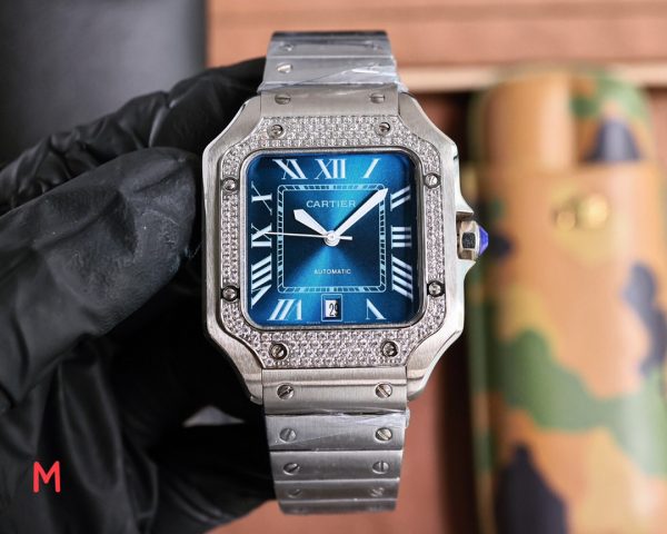 Cartier Watch iced bezel