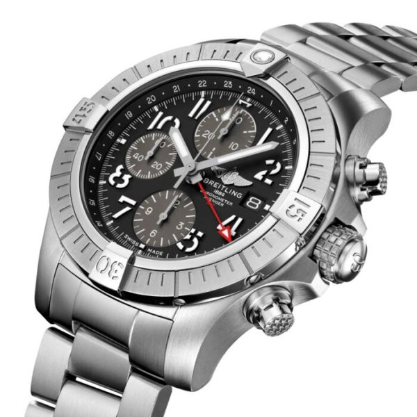 Breitling Avenger Chronograph GMT 45mm Black Dial Automatic Gents Watch A24315101B1A1 - Image 3