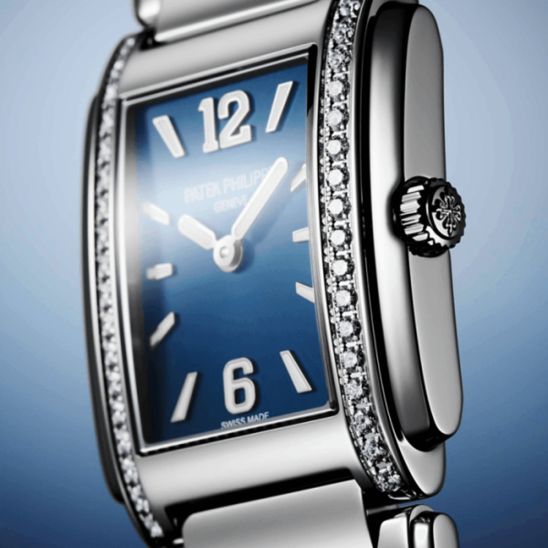 Patek Philippe Twenty 4 Diamond Set Bezel Blue Dial Ladies Bracelet Watch - Image 5