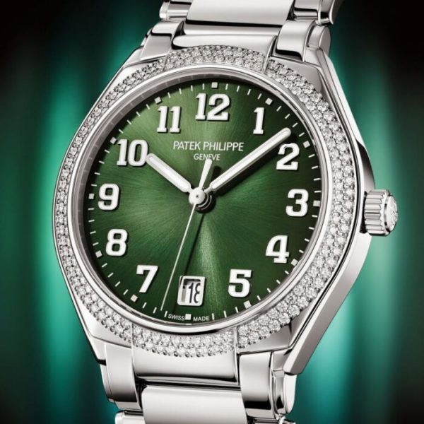 Patek Philippe Twenty 4 36mm Olive Green Sunburst Dial & Diamond Bezel Ladies Watch - Image 2