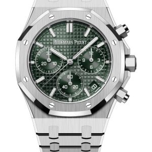 Audemars Piguet ROYAL OAK SELFWINDING CHRONOGRAPH STEEL BRACELET GREEN DIAL