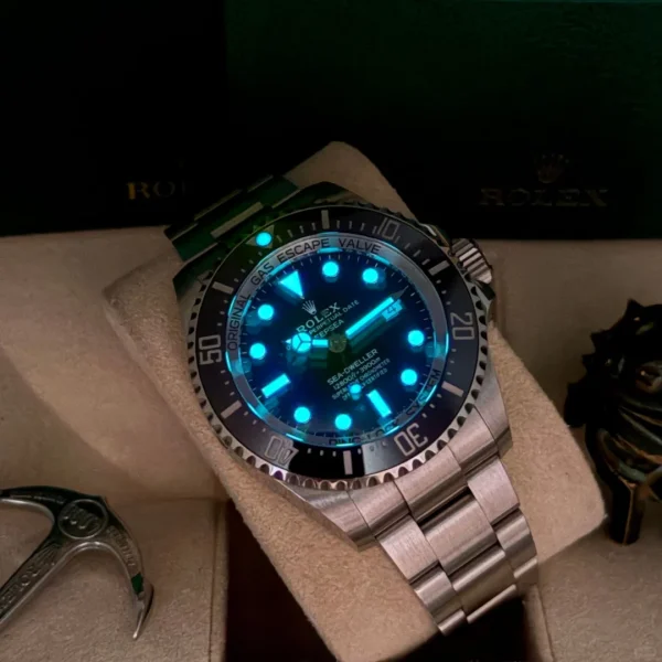 Rolex Deepsea Black Ghost King Automatic Mechanical Movement 3900m Waterproof Date Display Men’s Watch Swiss Watch 44mm Black Dial m126660-0001 - Image 3