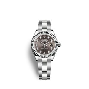 Rolex Ladies Datejust Series Automatic Mechanical Movement Women’s Watch Swiss Watch 28mm Gray Dial m279174-0016