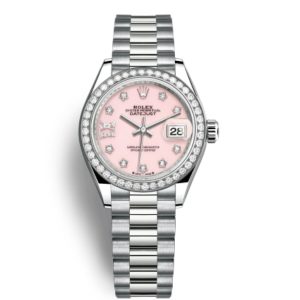 Rolex Ladies Datejust Series Automatic Mechanical Movement 100m Waterproof 28mm Pink Dial M279139RBR-0002