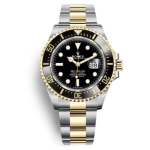 Rolex Sea-Dweller Two-tone Sea-Dweller Automatic Mechanical Movement Fashion Casual Men’s Watch 43mm Black Dial m126603-0001