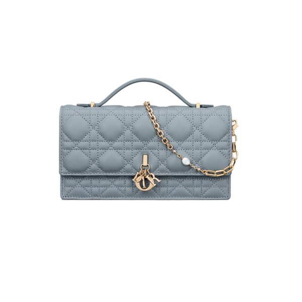 Dior/Women's Mini Cloud Blue Sheepskin Shoulder Bag S0980ONMJ_M81B