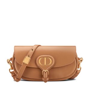 DIOR/BOBBY EAST-WEST series women's amber colored calf leather shoulder bag M9327UMOL_M43U