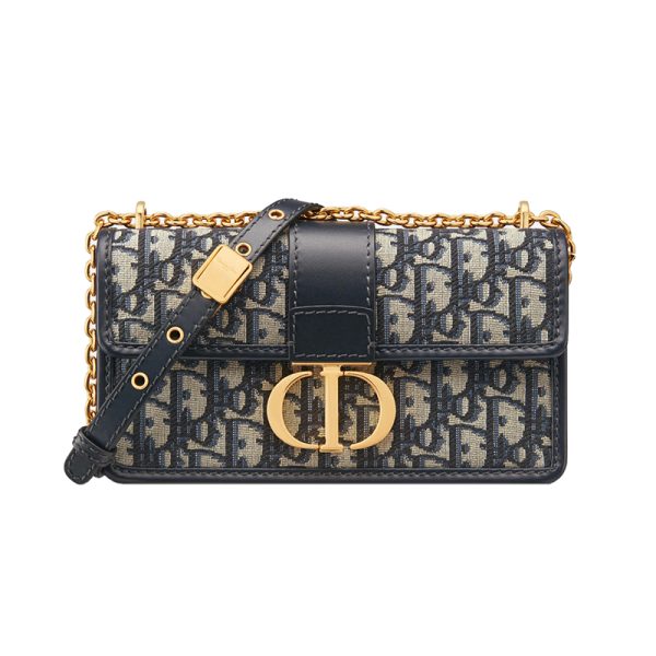 Dior East West Collection Women's Blue Jacquard Canvas Shoulder Bag M9334UTZQ_M928