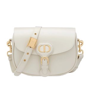 DIOR/BOBBY series white smooth calf leather shoulder bag M9319UMOL_M030