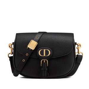 DIOR/BOBBY Series Women's Medium Black Shoulder Bag M9319UBBN_M900