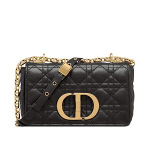 DIOR/Women's Small Black Leather Shoulder Bag M9241UWHC_M900