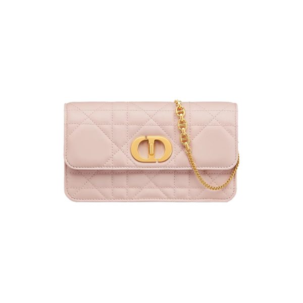 Dior/Women's Pink Sheepskin Shoulder Bag S5225UDAX_M413