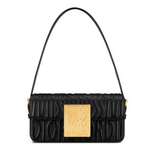 DIOR/Women's Black Quilted Calfskin Shoulder Bag M2610UBOS_M900