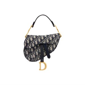DIOR women's printed saddle bag SADDLE pocket handbag