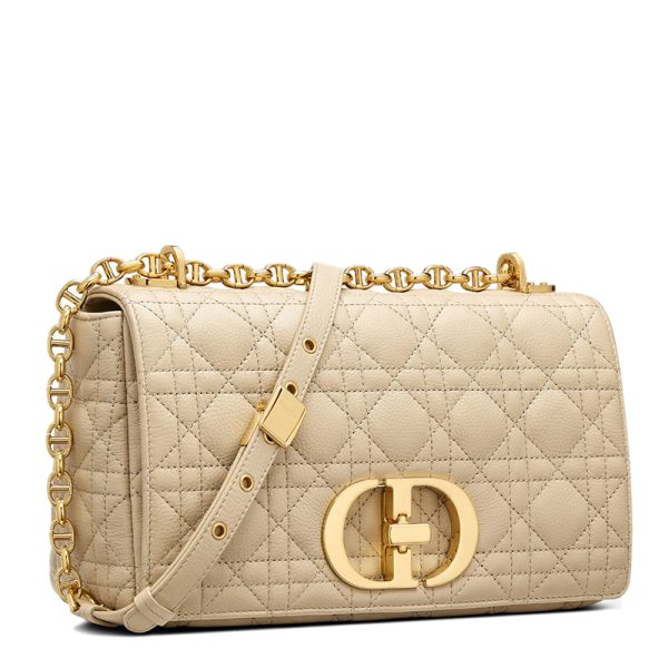 DIOR/CARO series women's beige soft cowhide shoulder crossbody bag M9242UWHC_M39U - Image 2