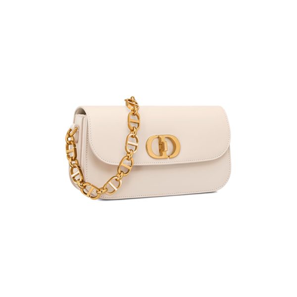 Dior/Women's white calf leather flip shoulder bag M9260UMOA_M49U - Image 2