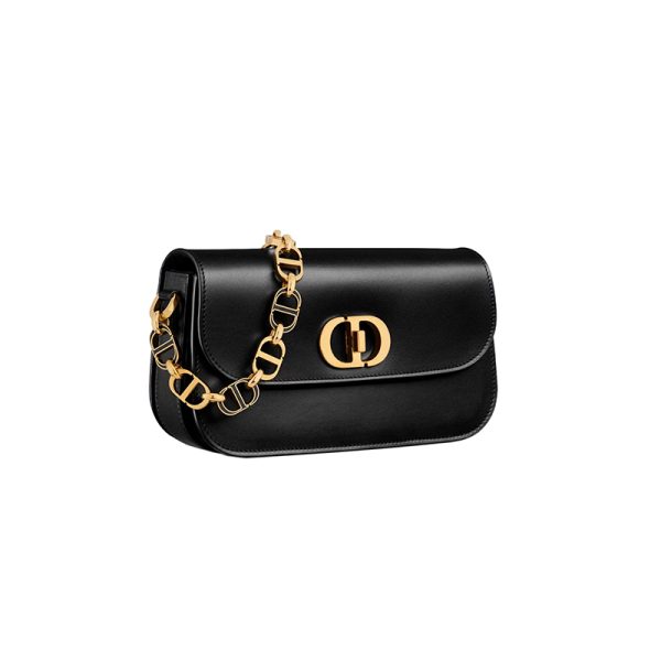 DIOR/Women's black calf leather crossbody bag M9260UMOA_M900 - Image 2