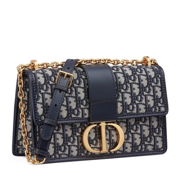 DIOR/MONTAIGNE series blue presbyopia canvas hand-held shoulder bag M9208UTZQ_M928 - Image 2