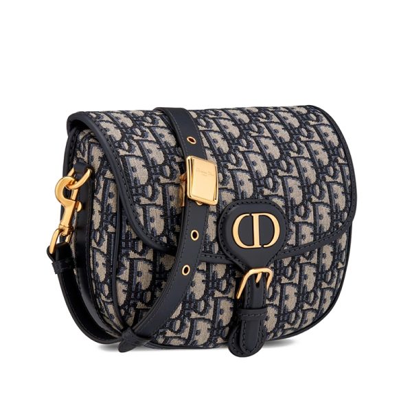 DIOR/Blue Floral Canvas Rolling Edge Shoulder Bag M9319UTZQ_M928 - Image 2