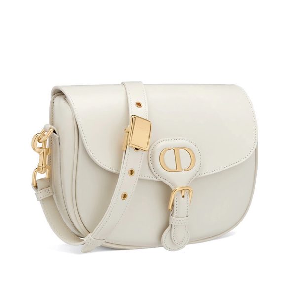 DIOR/BOBBY series white smooth calf leather shoulder bag M9319UMOL_M030 - Image 2