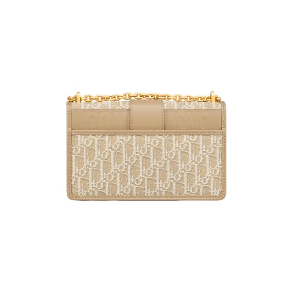 Dior/Women's Brown Jacquard Canvas with Leather Flip Shoulder Bag M9208UTZQ_M925 - Image 2