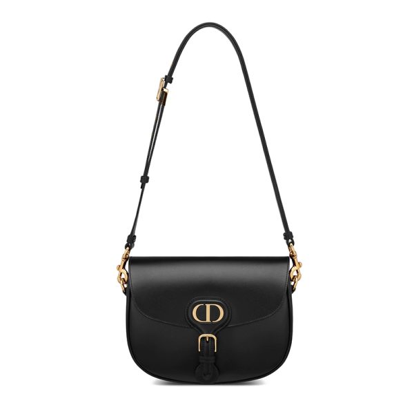 Dior BOBBY series black smooth calf leather shoulder bag M9319UMOL_M900 - Image 3