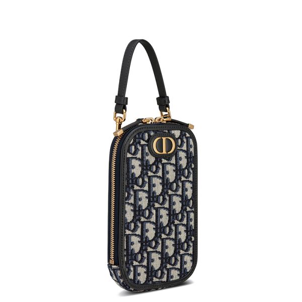DIOR/MONTAIGNE Series Women's Blue Shoulder Cross Handheld Montaigne Phone Bag S2114UTZQ_M928 - Image 2