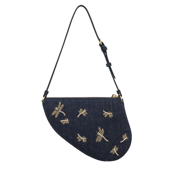 Dior 24 new women's canvas dragonfly print bag S5909CDCE_M49E - Image 2