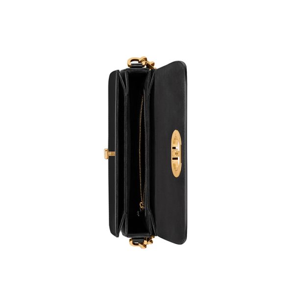 DIOR/Women's black calf leather crossbody bag M9260UMOA_M900 - Image 3