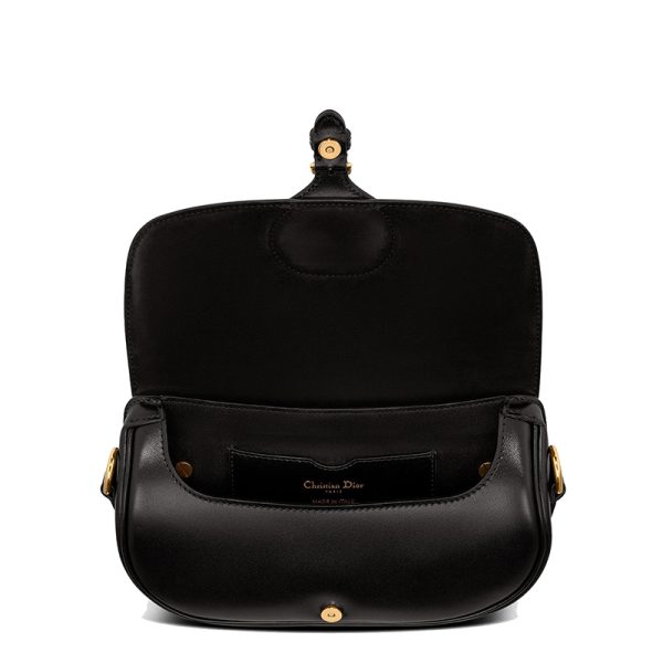 DIOR/BOBBY EAST-WEST series women's black calf leather shoulder bag M9327UMOL_M900 - Image 3