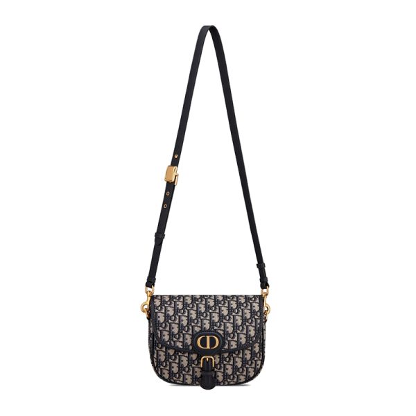 DIOR/Blue Floral Canvas Rolling Edge Shoulder Bag M9319UTZQ_M928 - Image 3