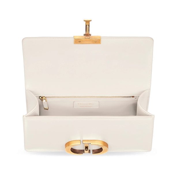 DIOR/Classic MONTAIGNE Series Women's Milk White Shoulder Bag M9203UMOS_M941 - Image 3