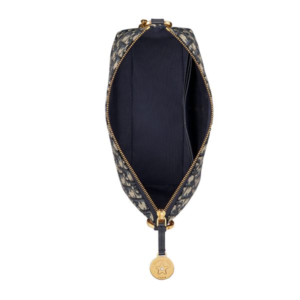 DIOR/Women's Navy Blue Jacquard Star Shoulder Bag S3202UTZQ_M928 - Image 3
