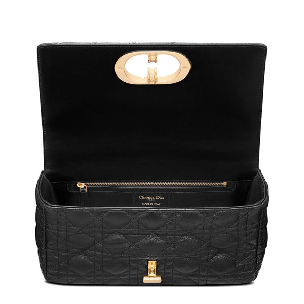 Dior 20 CARO series women's medium black calf leather shoulder bag M9242UWHC_M900 - Image 3
