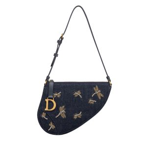 Dior 24 new women's canvas dragonfly print bag S5909CDCE_M49E