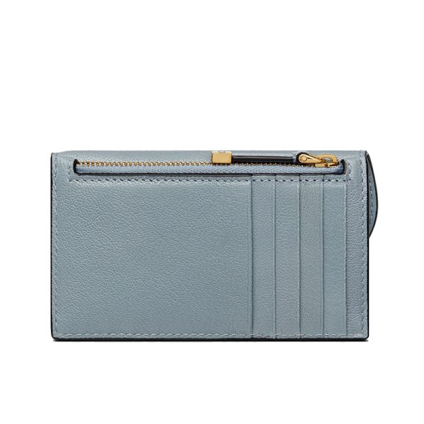 DIOR/SADDLE series women's cloud blue goat leather bag coin purse S5692CCEH_M81B - Image 4