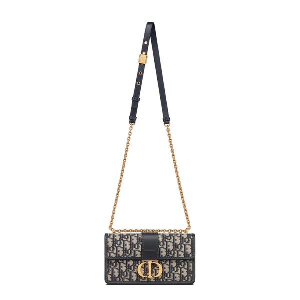 Dior East West Collection Women's Blue Jacquard Canvas Shoulder Bag M9334UTZQ_M928 - Image 4