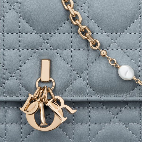 Dior/Women's Mini Cloud Blue Sheepskin Shoulder Bag S0980ONMJ_M81B - Image 4