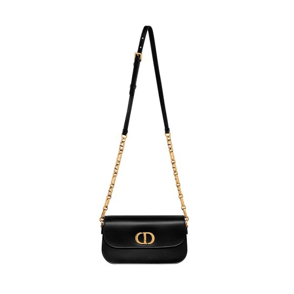 DIOR/Women's black calf leather crossbody bag M9260UMOA_M900 - Image 4