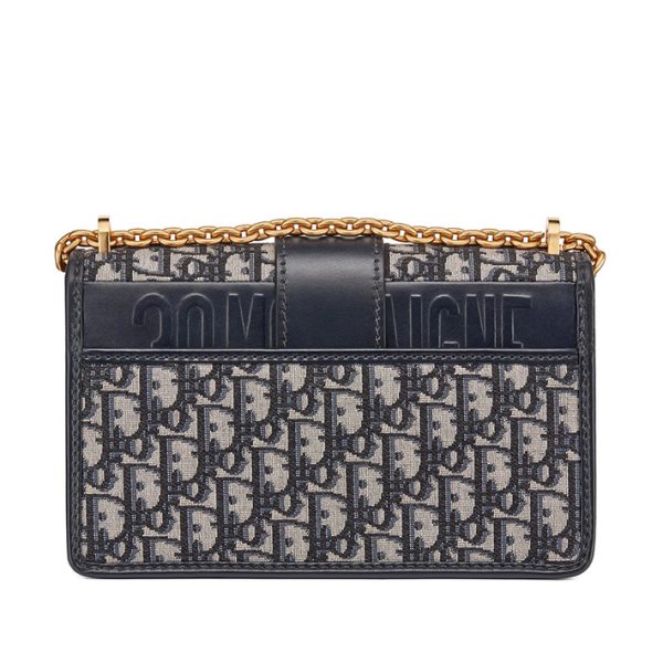 DIOR/MONTAIGNE series blue presbyopia canvas hand-held shoulder bag M9208UTZQ_M928 - Image 4