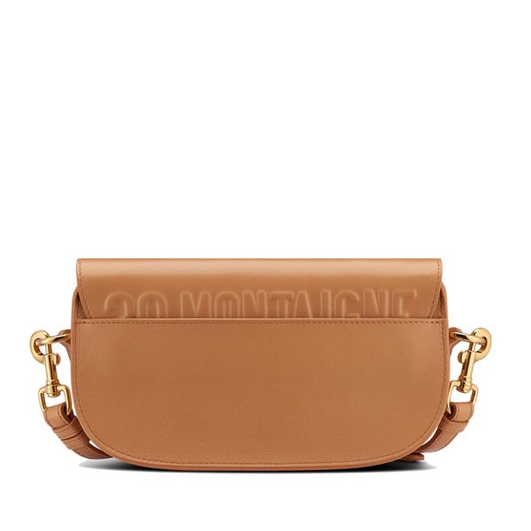 DIOR/BOBBY EAST-WEST series women's amber colored calf leather shoulder bag M9327UMOL_M43U - Image 4