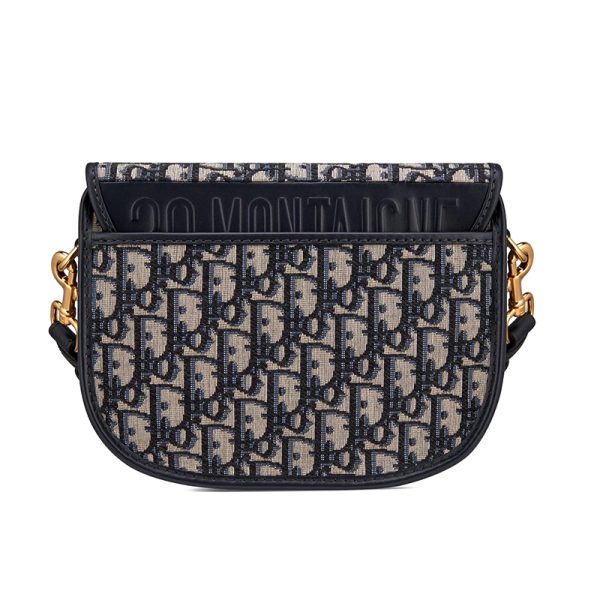 DIOR/Blue Floral Canvas Rolling Edge Shoulder Bag M9319UTZQ_M928 - Image 4
